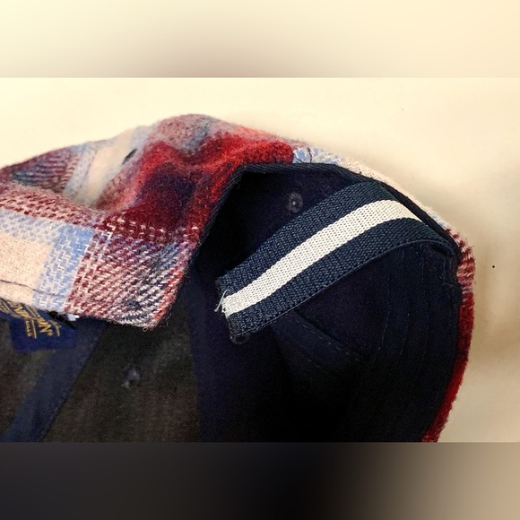 COPY - Adult One Size Fits Most Red Plaid Wool Blend GAP + PENDLETON Baseball C… - Picture 16 of 16